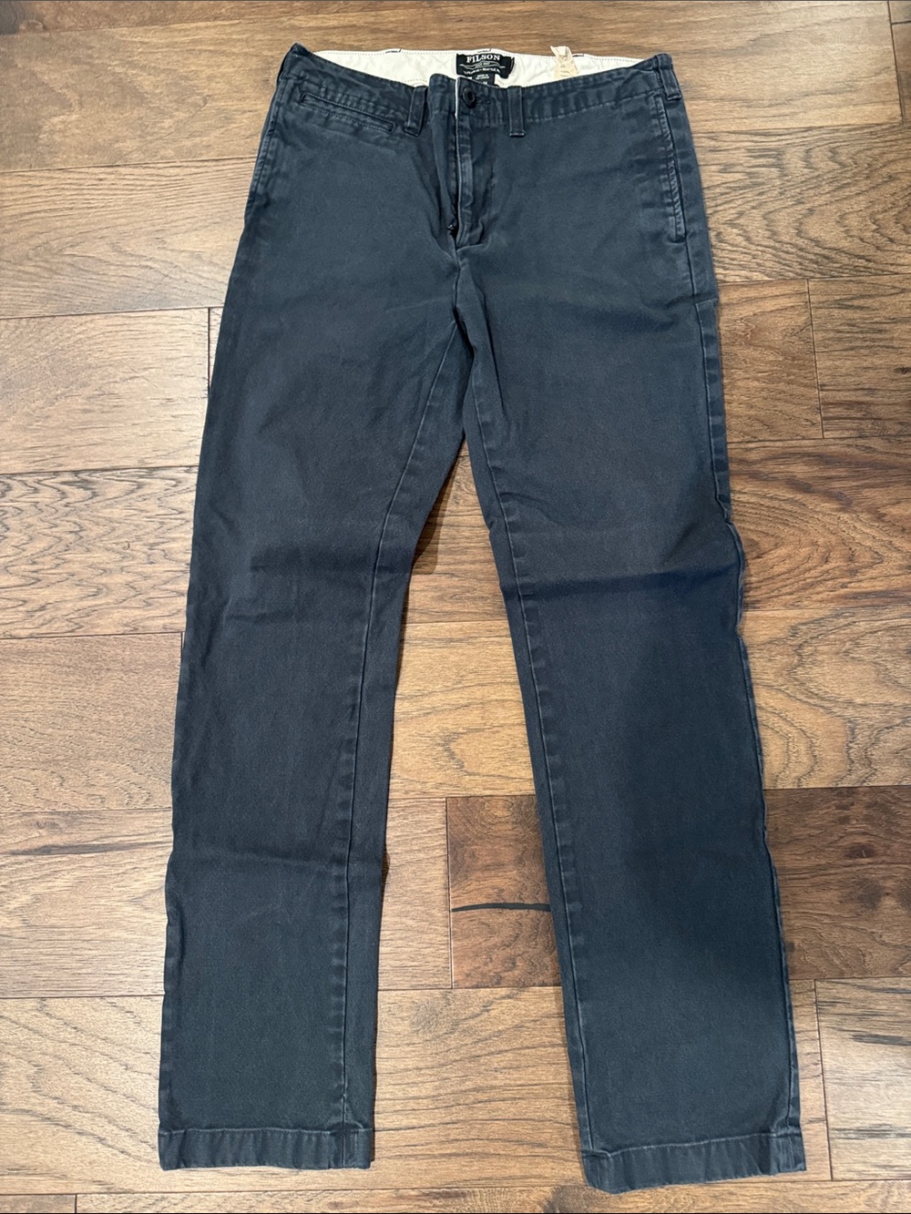 Filson Dark Navy Straight Men’s Canvas Pants 32x34